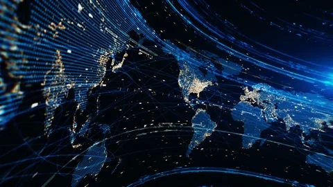 News World Map. Video in Loop Video stock 342608657