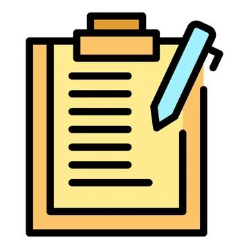 News writing icon vector flat 库存插图