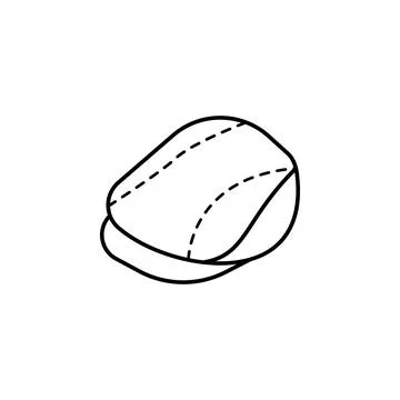 Newsboy hat icon. Element of hat icon for mobile concept and web apps. Thin line Stock Illustration