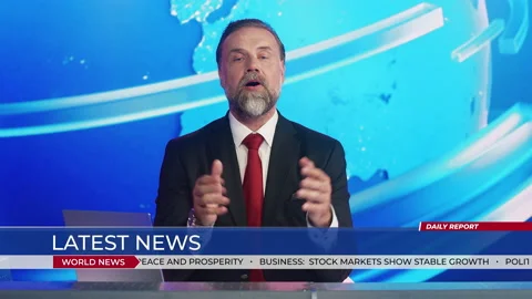 Newscaster Stock Footage Royalty Free Stock Videos Pond5