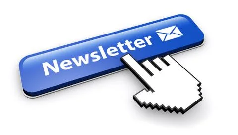 Newsletter Button Email Icon Stock Illustration
