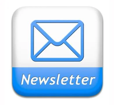 Newsletter button Illustrazione stock