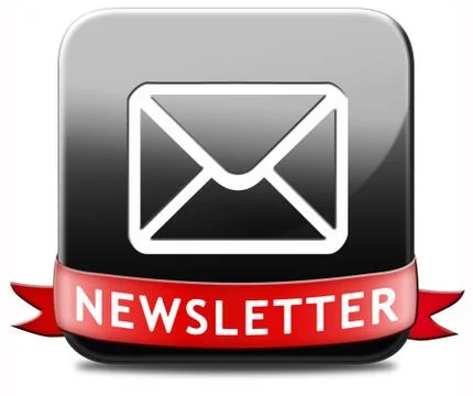Newsletter button Stock Illustration