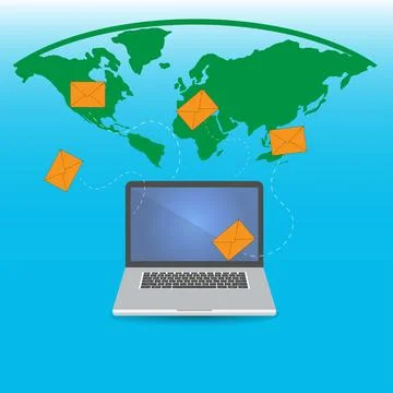 Newsletter concept Stock Illustration