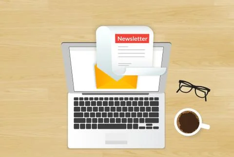 Newsletter Stock Illustration