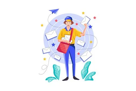 Newsletter Illustrazione stock