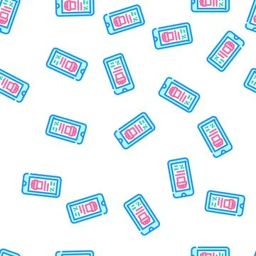 Newsletter in messenger vector seamless pattern Stock-Illustration