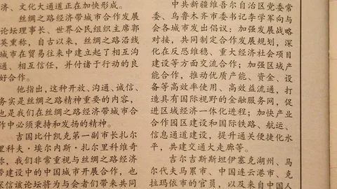 Newspaper article in Chinese Vidéo 98894142