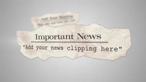 Newspaper Clippings Stock After Effects