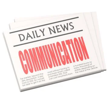 Newspaper communication Stock-Illustration