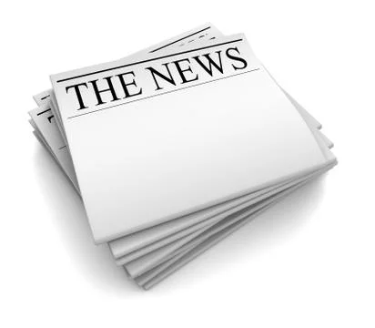 Newspaper concept 3d illustration Stock Illustration