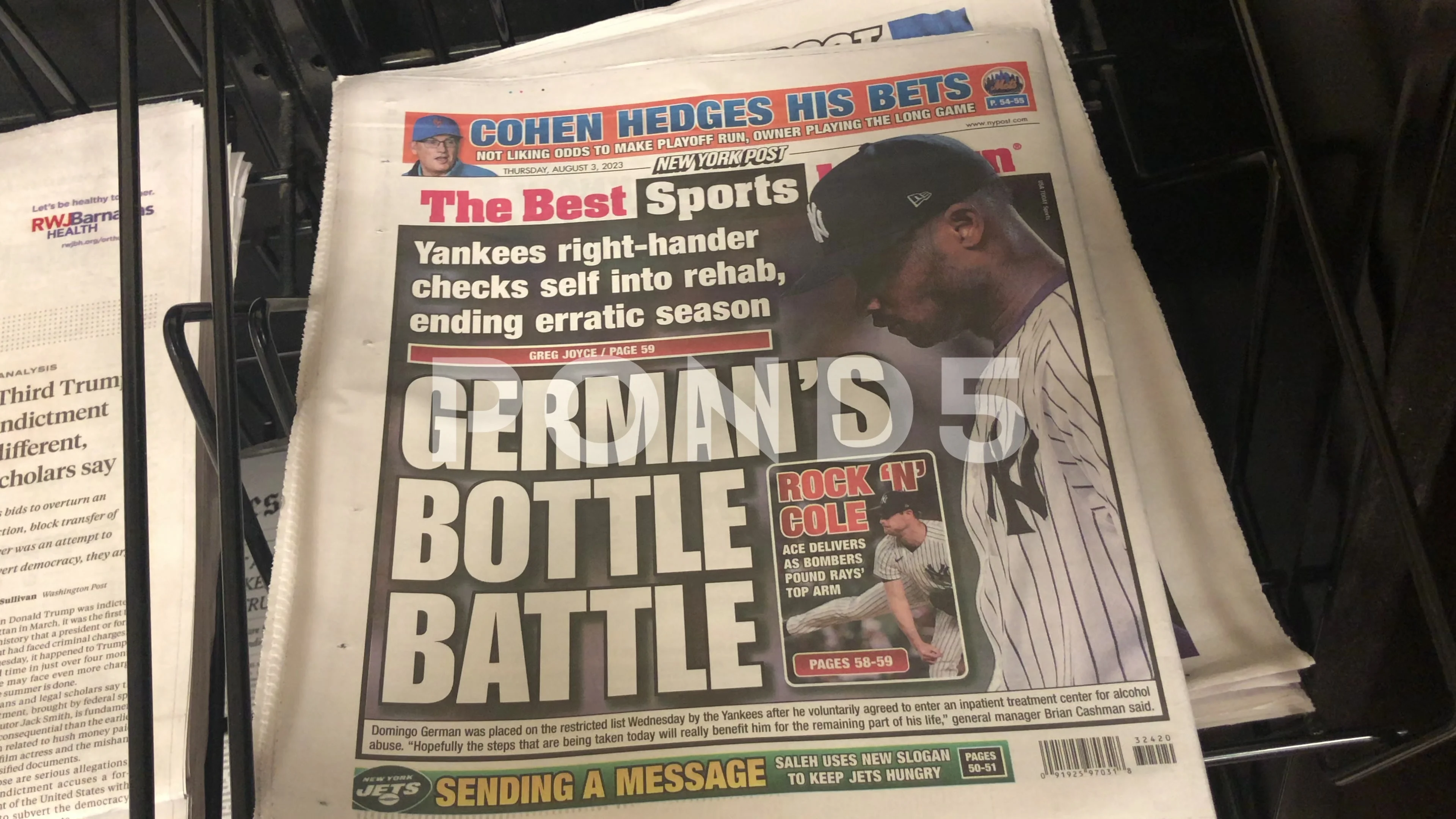 Yankees' Domingo German Out For Season To Battle Alcohol Abuse
