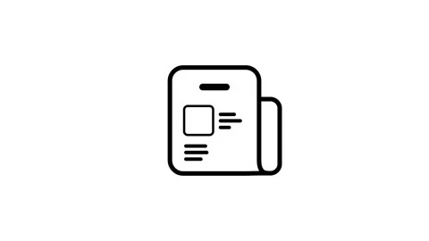 Newspaper Document Icon Stock Footage 340307258