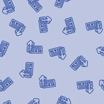 Newspaper download file line vector seamless pattern Stock Illustration