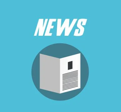 Newspaper flat design Stock Illustration