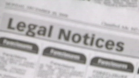 Newspaper foreclosures Stock Footage 323450