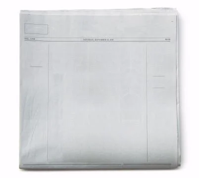 Newspaper Front Blank 2 Foto stock