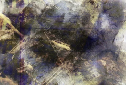 Newspaper Grunge Collage Stock Footage 6034668