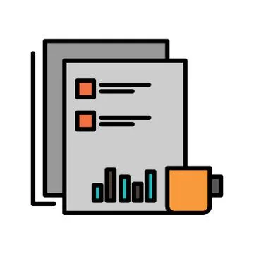 Newspaper icon on the background. Vector illustration. EPS 10 Stock Illustration