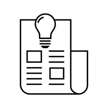Newspaper icon on the background. Vector illustration. EPS 10 Stock Illustration