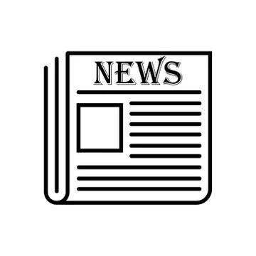 Newspaper icon on the background. Vector illustration. EPS 10 Stock Illustration