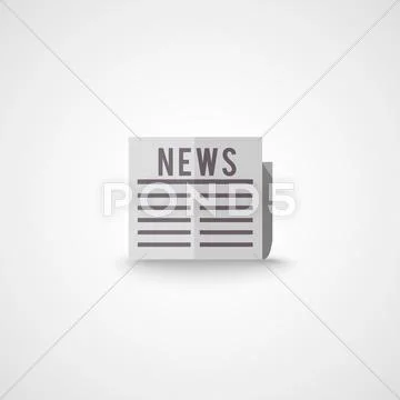 Newspaper icon Stock Illustration
