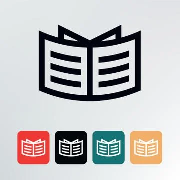 Newspaper icon. Stock Illustration