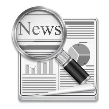 Newspaper Icon Stock Illustration
