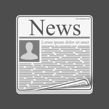 Newspaper Icon Stock Illustration