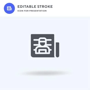 Newspaper icon vector, filled flat sign, solid pictogram isolated on white, l Illustrazione stock