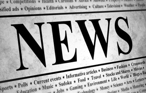 Newspaper Stock Illustration