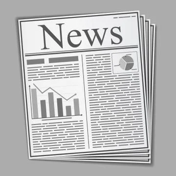 Newspaper Illustrazione stock