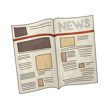 Newspaper illustration Stock Illustration