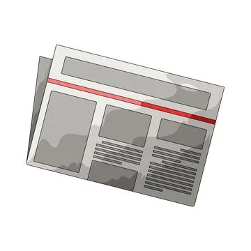 Newspaper illustration Stock Illustration