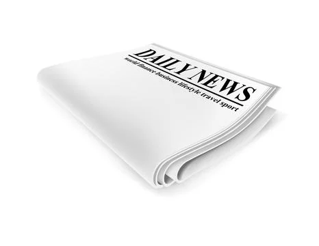 Newspaper. Illustration isolated Stock Illustration