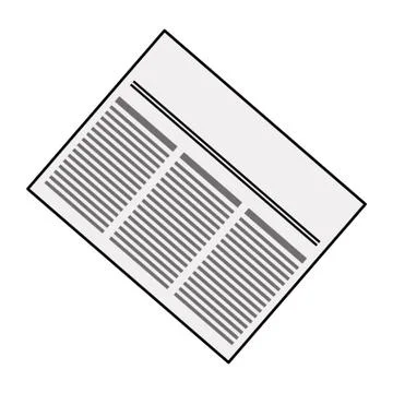 Newspaper info article Stock Illustration