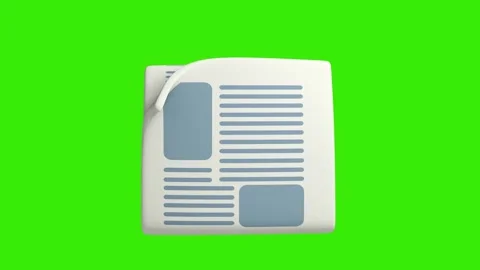 Newspaper isolated 3d icon motion Stock Footage 331355759