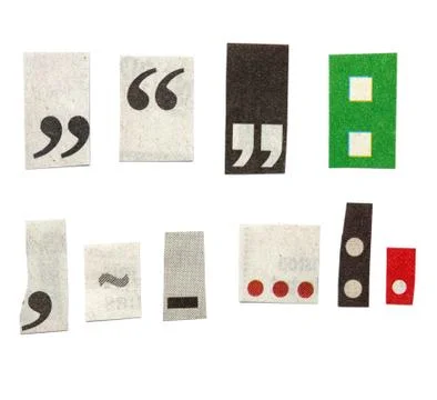 Newspaper letters Stock Photos