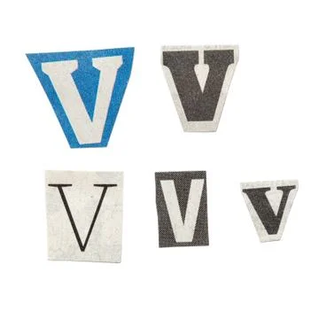Newspaper letters Stock Photos