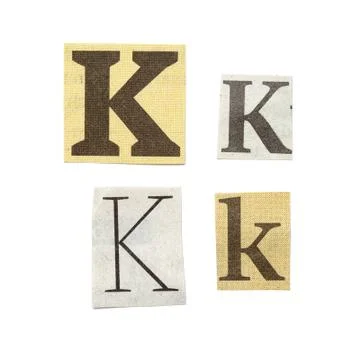 Newspaper letters Stock Photos