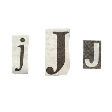Newspaper letters Stock Photos