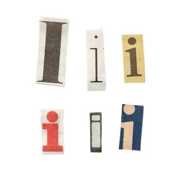 Newspaper letters Stock Photos