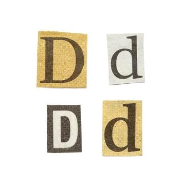 Newspaper letters Stock Photos