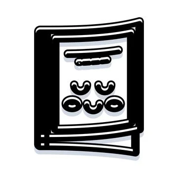 Newspaper or journal article icon representing daily news Stock Illustration