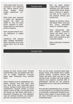 Newspaper page with empty space Stock Illustration