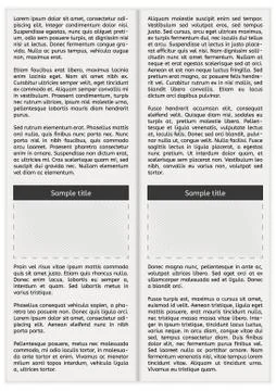 Newspaper page with empty space Stock Illustration