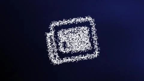 Newspaper  in particles effect Illustrazione stock