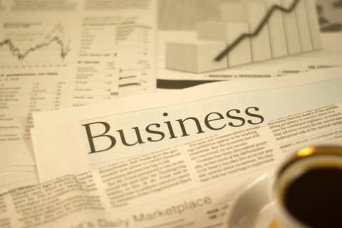 Newspaper Fotos Stock