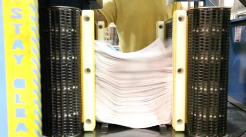 Newspaper Press, done with work Stock Footage 45361452