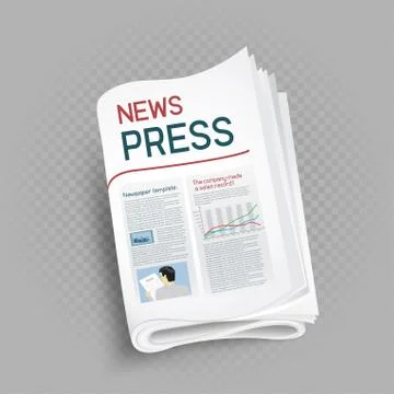 Newspaper press icon Stock Illustration